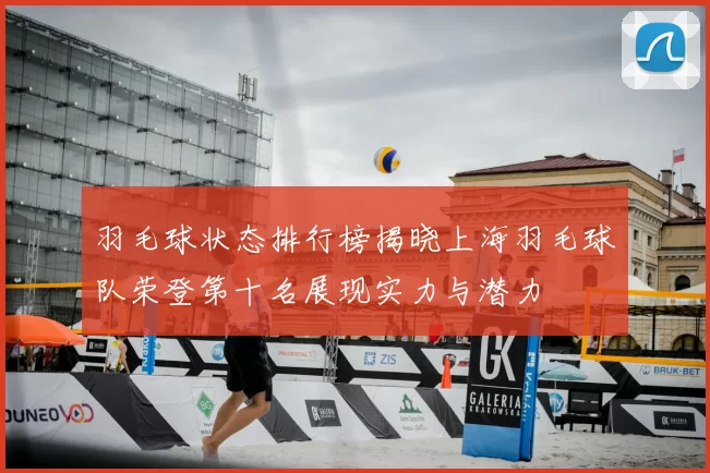 羽毛球状态排行榜揭晓上海羽毛球队荣登第十名展现实力与潜力