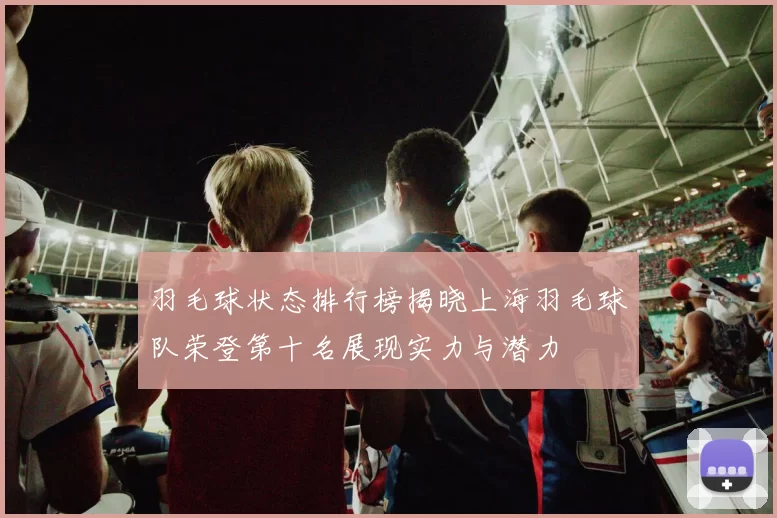 羽毛球状态排行榜揭晓上海羽毛球队荣登第十名展现实力与潜力