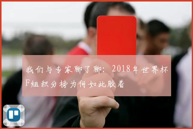 我们与专家聊了聊：2018年世界杯F组积分榜为何如此胶着